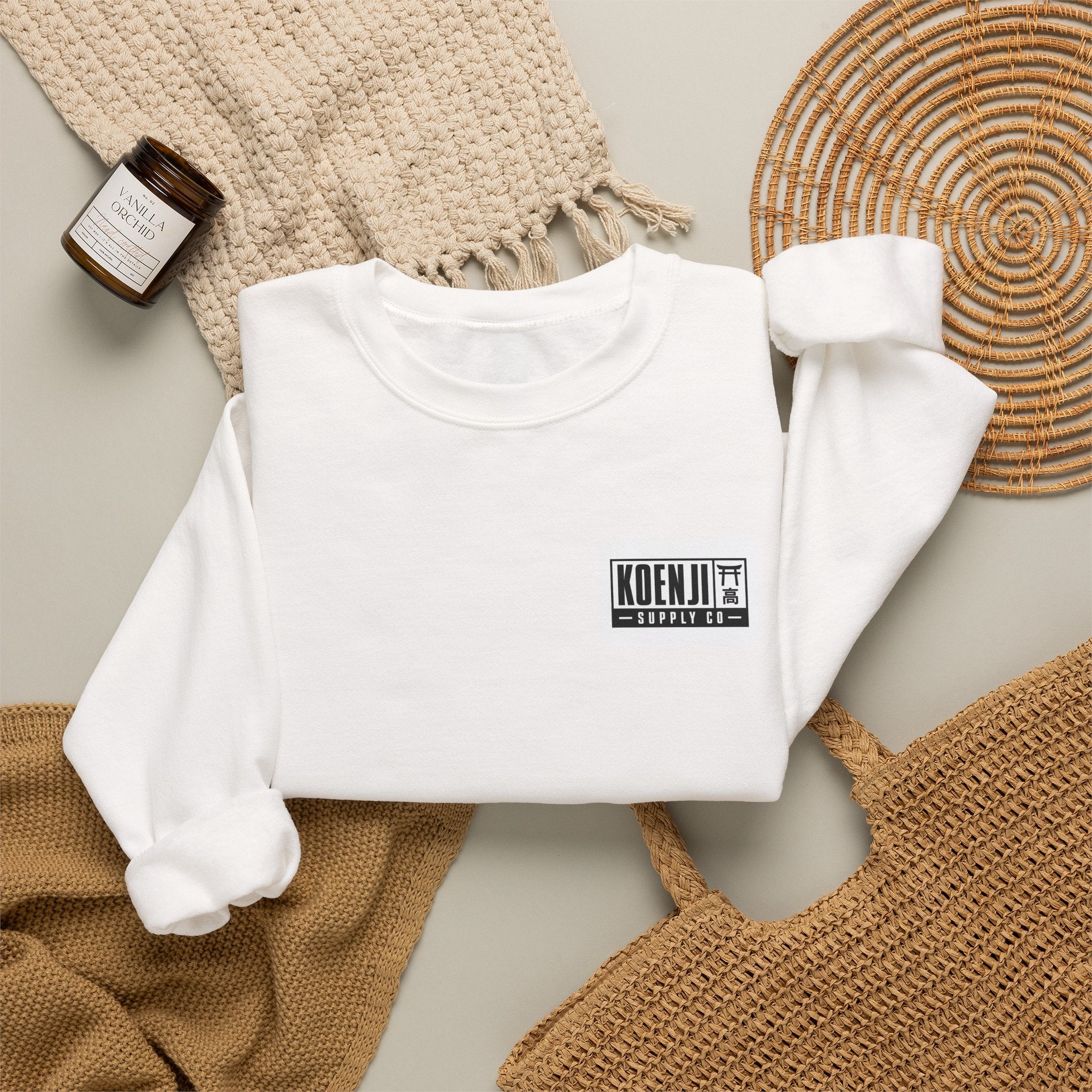 Tokyo Kabukicho Streetwear Crewneck Sweatshirt — Graphic Geisha Back Print