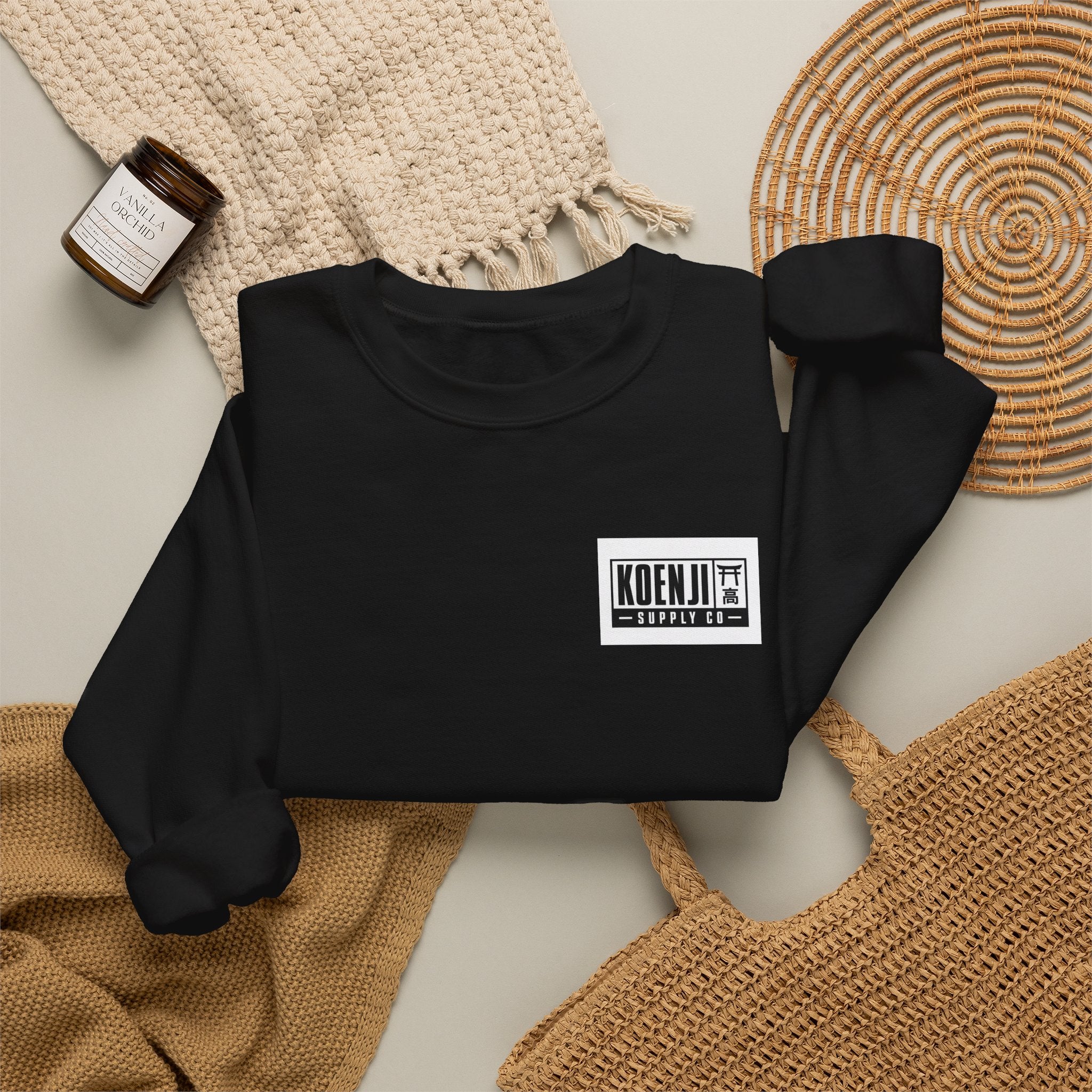 Tokyo Kabukicho Streetwear Crewneck Sweatshirt — Graphic Geisha Back Print